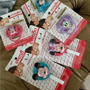 Vintage baby clothing, accessories, and bottles lot